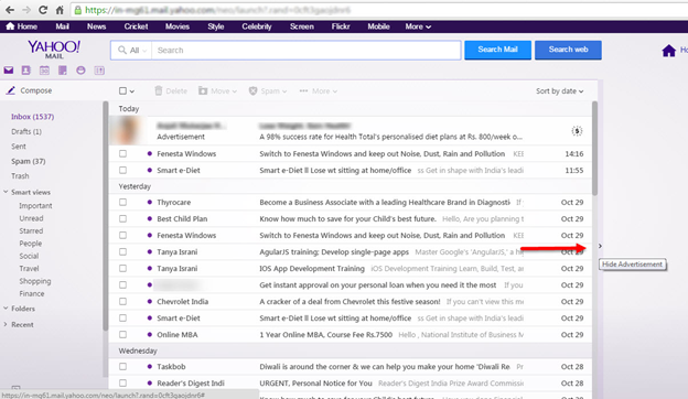 Yahoo co in login india